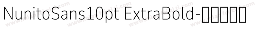 NunitoSans10pt ExtraBold字体转换